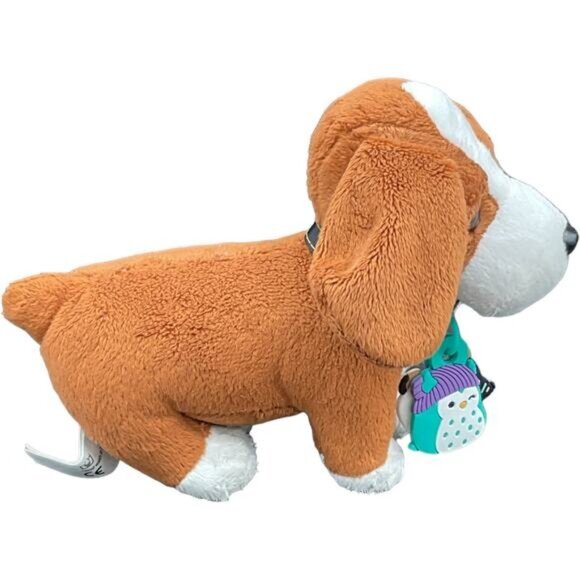 Our Generation Basset Hound Plush Puppy Dog Brown & White Stuffed Pet Toy 8" - Picture 3 of 10